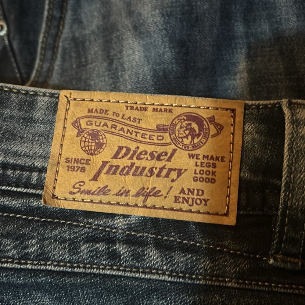Diesel Industry Women’s Deep Blue Mid-High Rise Skinny Jeans Size 16Y - Picture 11 of 12
